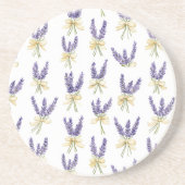 Lila Lavendel Blumen Getränkeuntersetzer (Vorne)