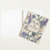 Lila Lavendel Blumenplaner Schüler Notizbuch  Planer (Anzeige)