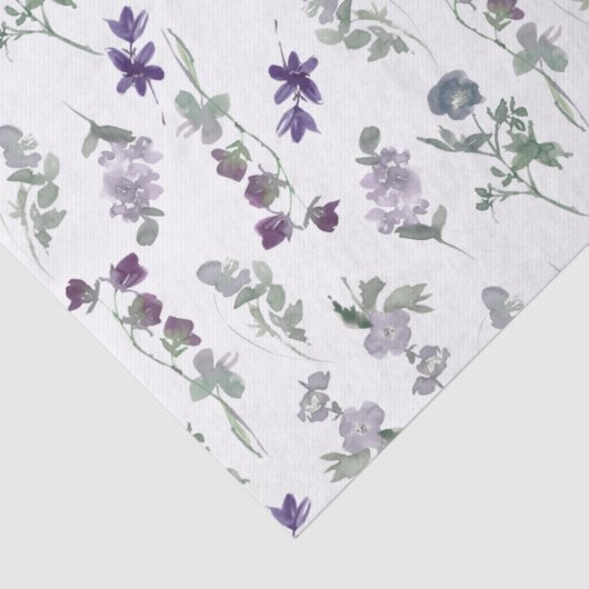 Lila Lavendel Blumenverpackung für kleine Unterneh Seidenpapier (Detail)