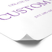 Lila + Lavendel Blüte Erstellen Sie Ihr eigenes Ze Poster (Ecke)