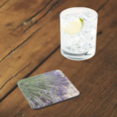 Lila Lavendel Blüten Getränkeuntersetzer