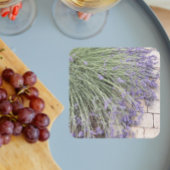 Lila Lavendel Blüten Rechteckiger Pappuntersetzer