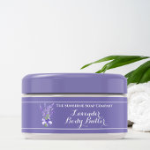 Lila Lavendel Body Butter Etikett 1 x 7,25 Rundum-Adressaufkleber