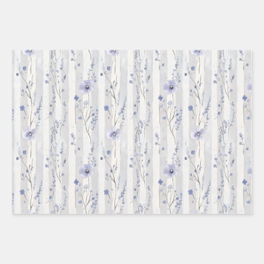 Lila Lavendel-Brautparty Geschenkpapier Set (Vorderseite 3)