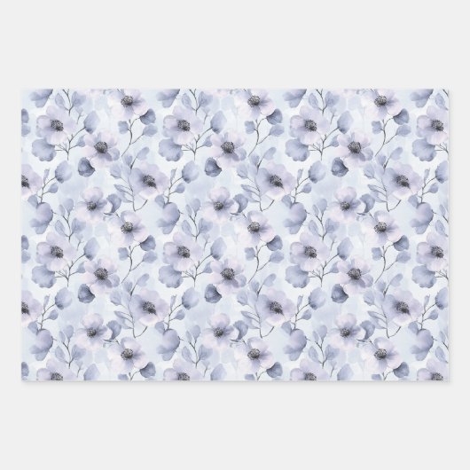 Lila Lavendel-Brautparty Geschenkpapier Set (Vorderseite)