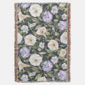 Lila Lavendel Creme Petunia Blumen Decke (Vorderseite Vertikal)