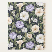 Lila Lavendel Creme Petunia Blumen Planer (Rückseite)