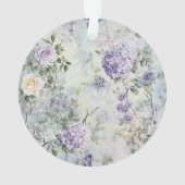 Lila Lavendel Creme Rose Blumenkohl Brautparty Ornament (Rückseite)