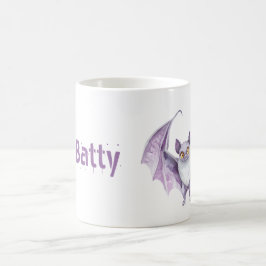 Lila Lavendel-Fledermaus Kaffeetasse