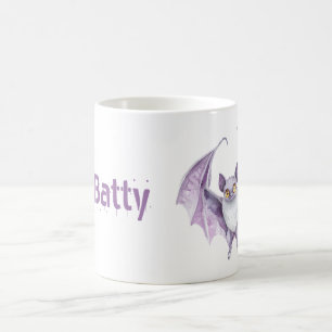 Lila Lavendel-Fledermaus Kaffeetasse