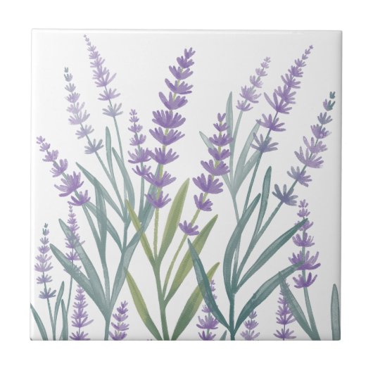 Lila Lavendel Fliese (Vorderseite)