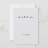 Lila Lavendel Floral Danke Kinderduschkarte (Rückseite)