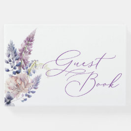 Lila + Lavendel Floral Guest Book Gästebuch