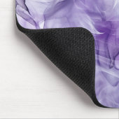 Lila Lavendel Fluid Rauchmarmor Mousepad (Ecke)