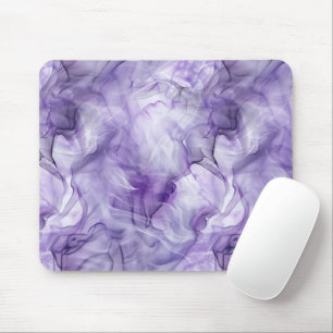 Lila Lavendel Fluid Rauchmarmor Mousepad