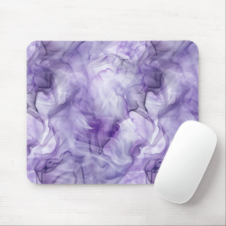 Lila Lavendel Fluid Rauchmarmor Mousepad