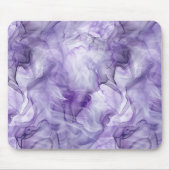 Lila Lavendel Fluid Rauchmarmor Mousepad (Vorne)