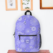 Lila Lavendel Folk Kunstmuseum Bedruckter Rucksack