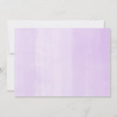 Lila Lavendel-Foto der Mädchengemeinde Einladung (Rückseite)