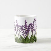 Lila Lavendel-Frühlings-Blumen-Kaffee-Tasse Kaffeetasse (Mittel)