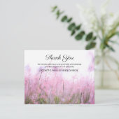 Lila Lavendel Garden Beerdigung Danke Karte (Stehend Vorderseite)