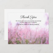 Lila Lavendel Garden Beerdigung Danke Karte (Vorne/Hinten)