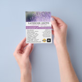 Lila Lavendel, Gartenservice, Gartenbauer Flyer (Gruppe)