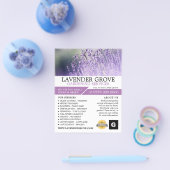 Lila Lavendel, Gartenservice, Gartenbauer Flyer (Einzeln)