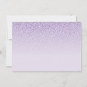 Lila Lavendel Glitzer Foto danke Sweet 16 (Rückseite)