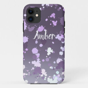Lila Lavendel Gradient Paint Splash Personalisiert Case-Mate iPhone Hülle