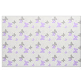 Lila Lavendel-Grau-Schmetterlingmuster Stoff (Fat Quarter (45,7 x 55,9 cm))