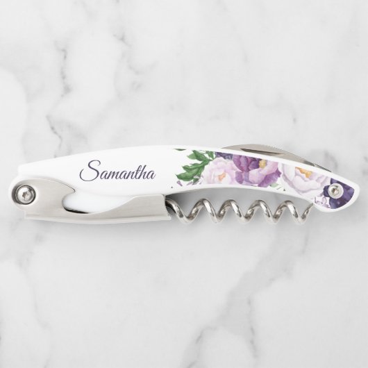 Lila Lavendel Grüne wird meine Bridesmaid Kellnermesser (Vorderseite)