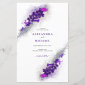 Lila Lavendel-Hochzeit (Vorderseite)