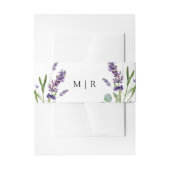 Lila Lavendel-Hochzeit Einladungsbanderole (Vorderseite Beispiel)