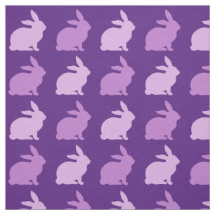 Lila Lavendel-Kaninchen Stoff