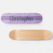 Lila Lavendel, kundenspezifisch gestreifte Monogra Skateboard (Horizontal)