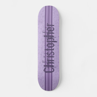 Lila Lavendel, kundenspezifisch gestreifte Monogra Skateboard