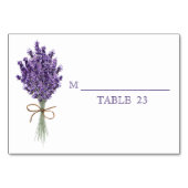 Lila Lavendel Lilac Blume Hochzeitskarte Tischnummer (Rückseite)
