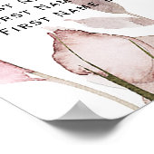 Lila Lavendel-Lilac-Hochzeitssitz Poster (Ecke)