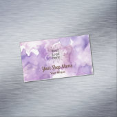 Lila Lavendel-Magnet für Berufliche Visitenkarten Magnetische Visitenkarte (Beispiel)