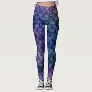 Lila Lavendel Mermaid Leggings