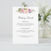 Lila Lavendel mit Blütenpracht Begleitkarte (Stehend Vorderseite)