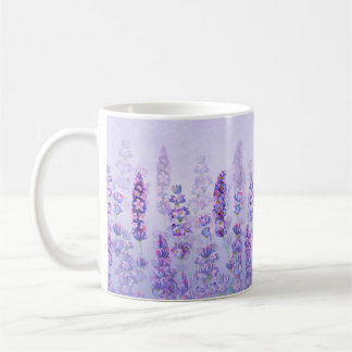 Lila Lavendel Niedlich Ästhetische Wasserfarbe Kaffeetasse