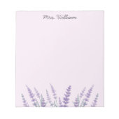 Lila Lavendel Notizblock (Vorderseite)