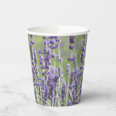 Lila Lavendel Pappbecher (Links)