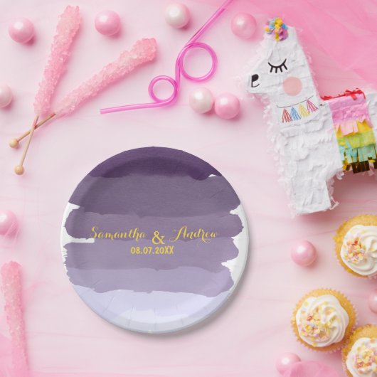 Lila Lavendel Pappteller (Party)