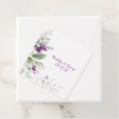 Lila Lavendel Pflanze Blassgrüne Blätter Hochzeit Geschenkanhänger (Beispiel)