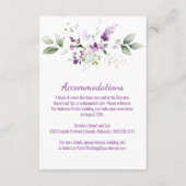 Lila Lavendel-Pflanze und Lila Verschlusskarte Begleitkarte (Vorderseite)