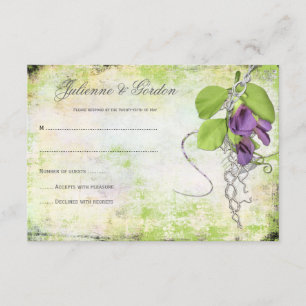 Lila Lavendel-Platterbsen UAWG RSVP Karte