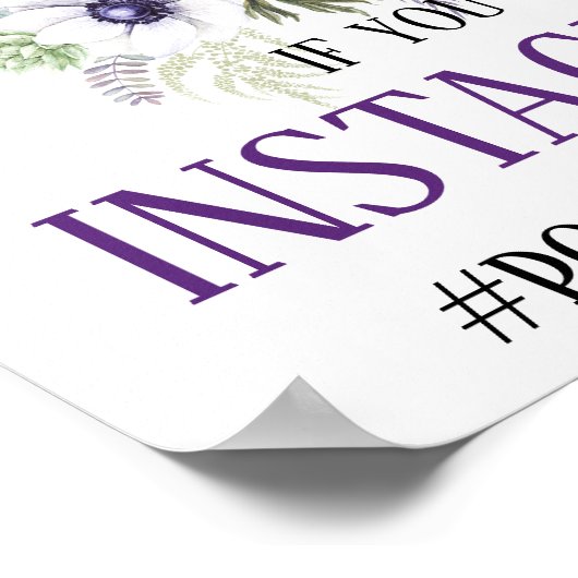 Lila Lavendel Poster (Ecke)